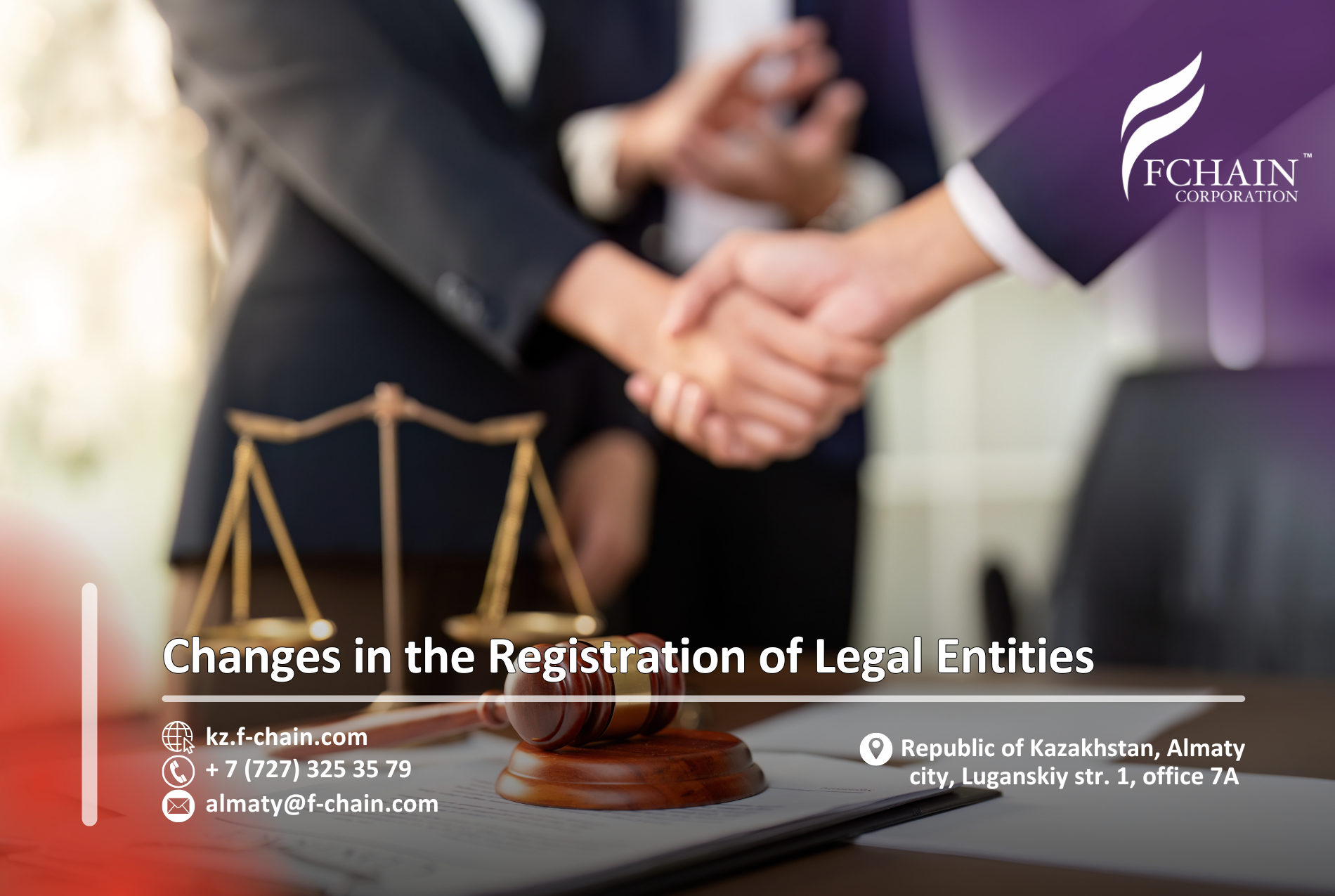 Changes in the Registration of Legal Entities